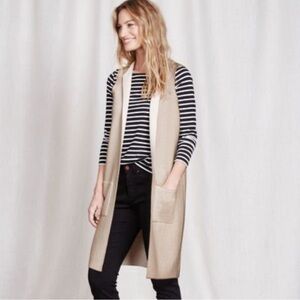 Boden Reversible Knit Sleeveless Jacket/Vest| wool blend